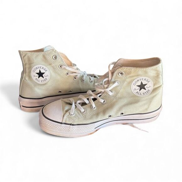 Womens Converse Chuck Taylor All Star High Top Mint Green Sneakers - Sz 10 - Picture 1 of 5